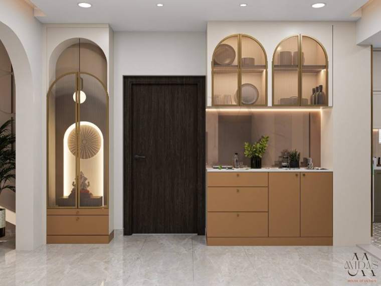 Foyer — A Quiet Luxury, interior design by MIDAS House of Design, Bangalore