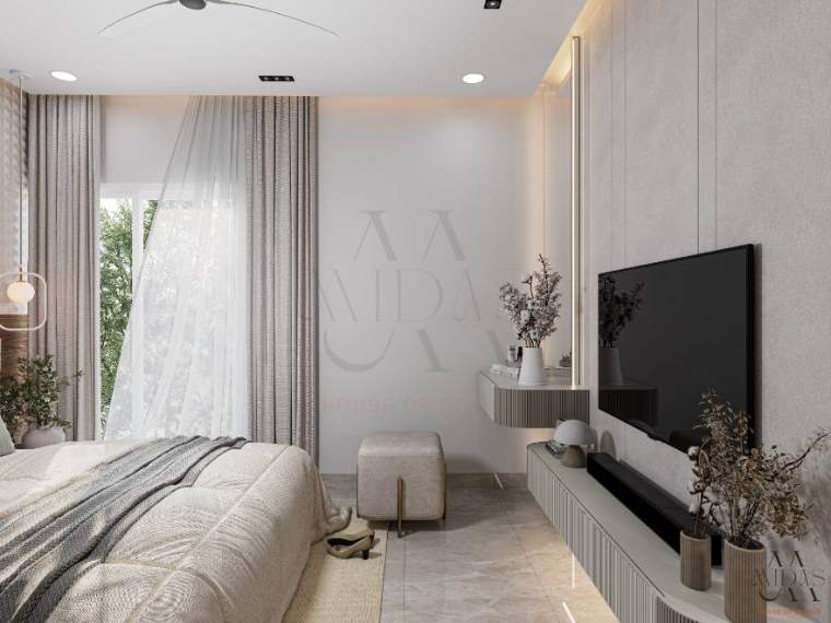 Bedroom — A Quiet Luxury, interior design by MIDAS House of Design, Bangalore