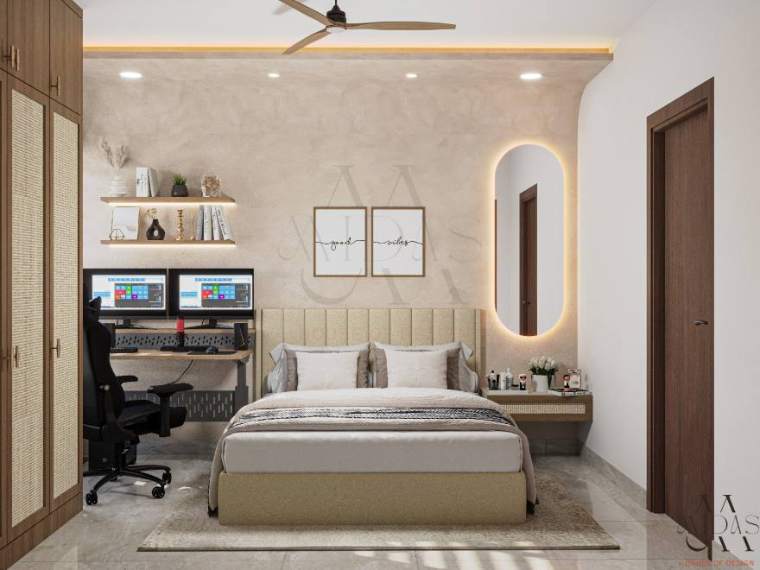 Study — A Quiet Luxury, interior design by MIDAS House of Design, Bangalore