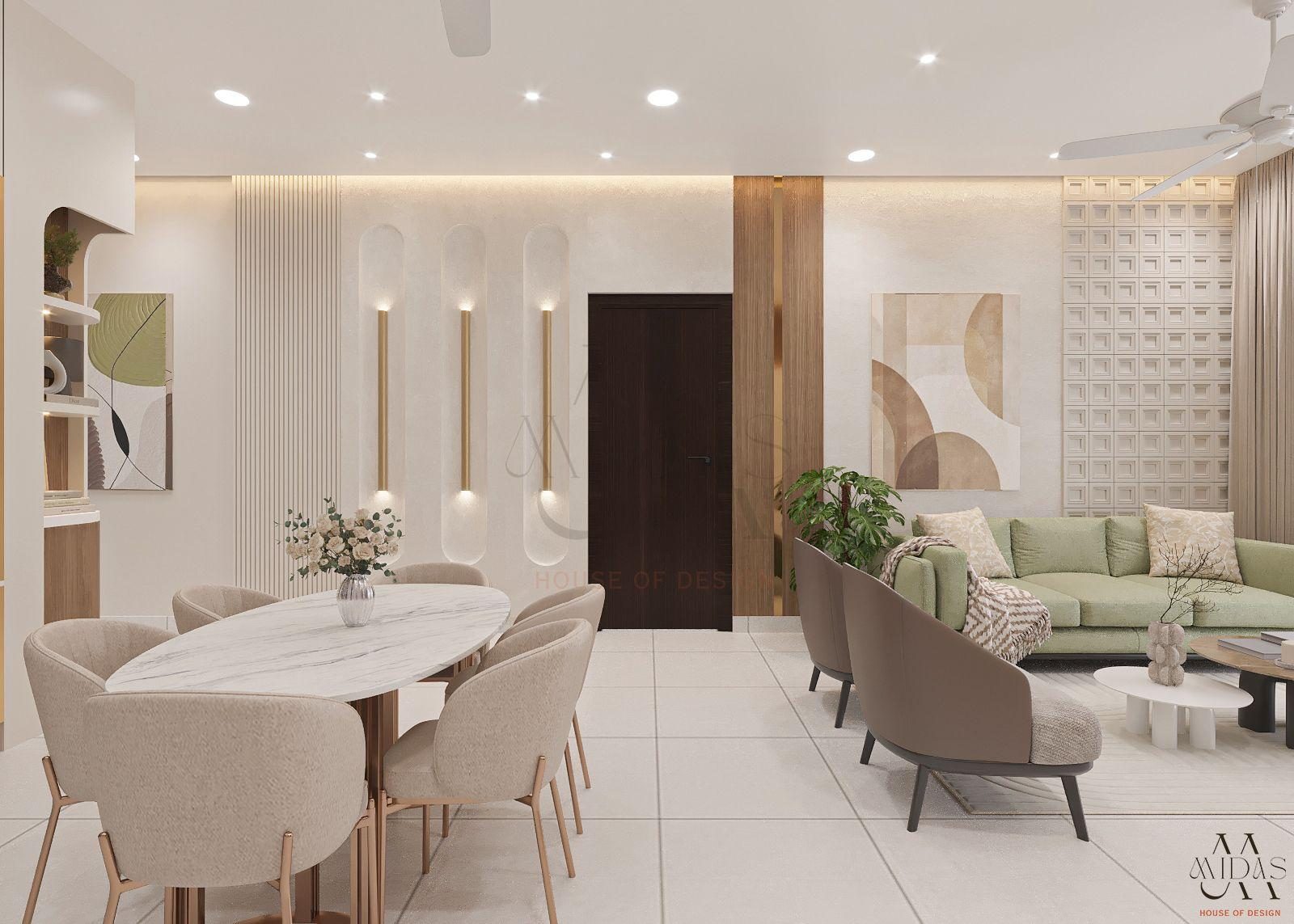 Living — Gentle Arches, interior design by MIDAS House of Design, Bangalore