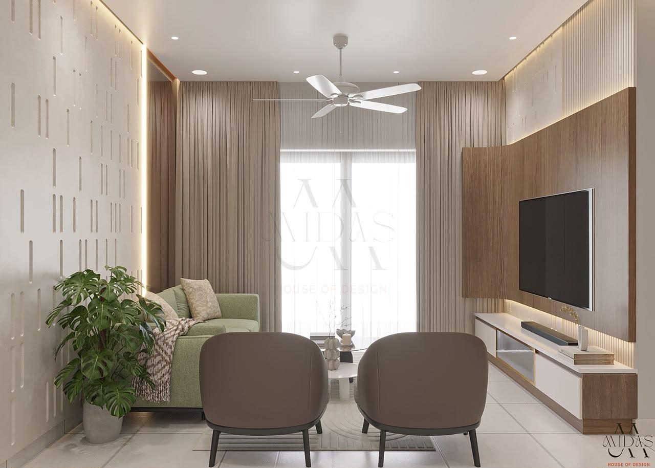 Living — Gentle Arches, interior design by MIDAS House of Design, Bangalore