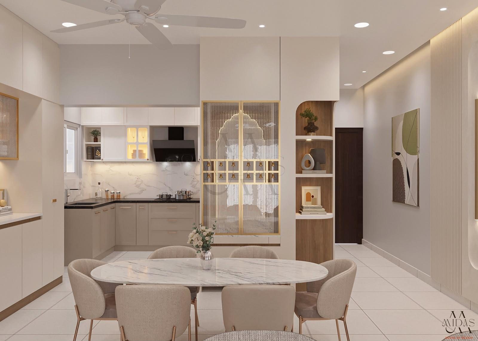 Dining — Gentle Arches, interior design by MIDAS House of Design, Bangalore