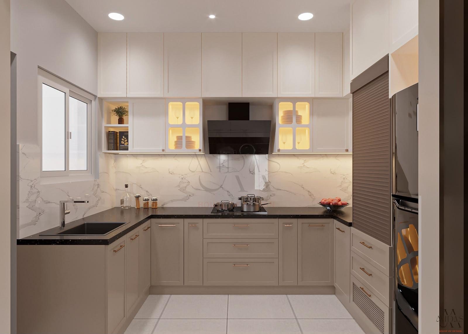 Kitchen — Gentle Arches, interior design by MIDAS House of Design, Bangalore