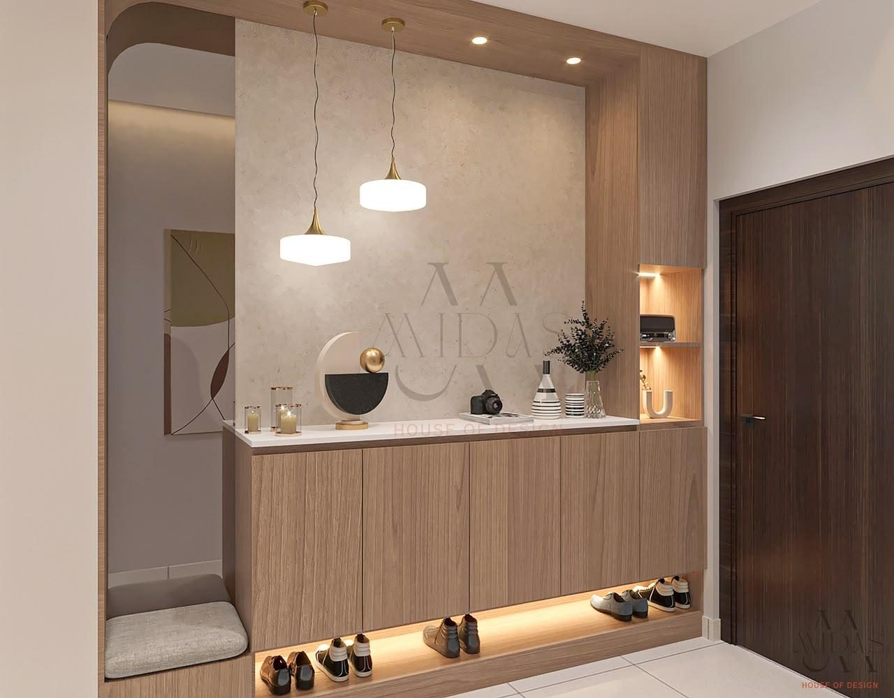 Foyer — Gentle Arches, interior design by MIDAS House of Design, Bangalore