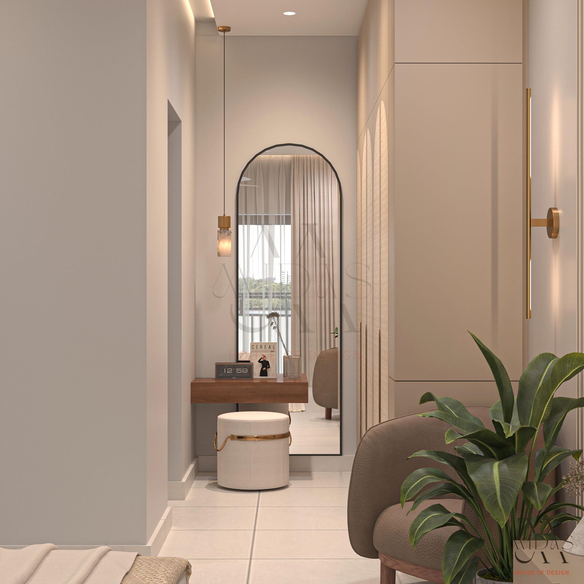 Master Bedroom — Gentle Arches, interior design by MIDAS House of Design, Bangalore