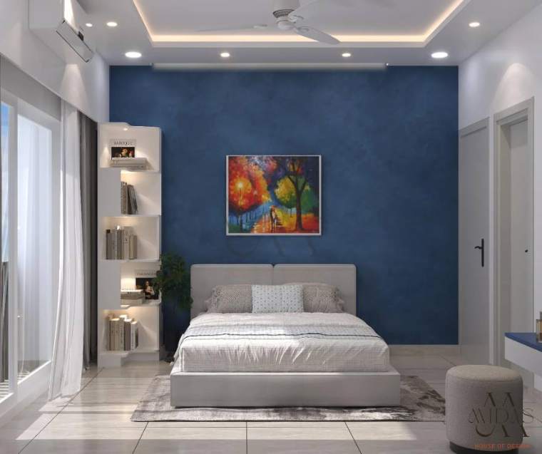 Master Bedroom — Harmony in Four Hues, interior design by MIDAS House of Design, Bangalore