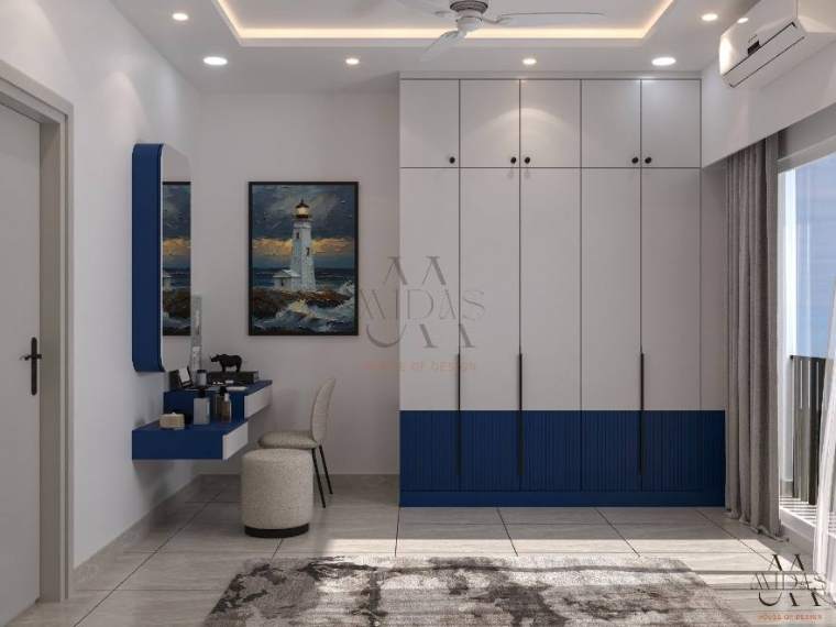 Bedroom — Harmony in Four Hues, interior design by MIDAS House of Design, Bangalore