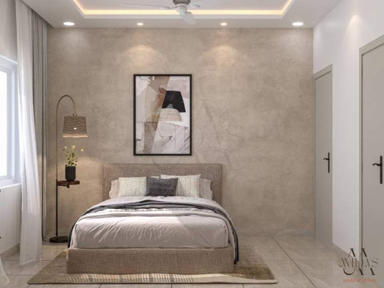 Bedroom — Harmony in Four Hues, interior design by MIDAS House of Design, Bangalore