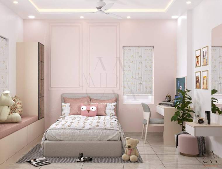 Kids' Room — Harmony in Four Hues, interior design by MIDAS House of Design, Bangalore