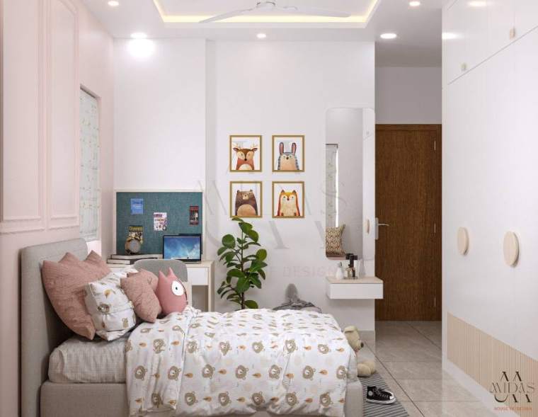 Kids' Room — Harmony in Four Hues, interior design by MIDAS House of Design, Bangalore