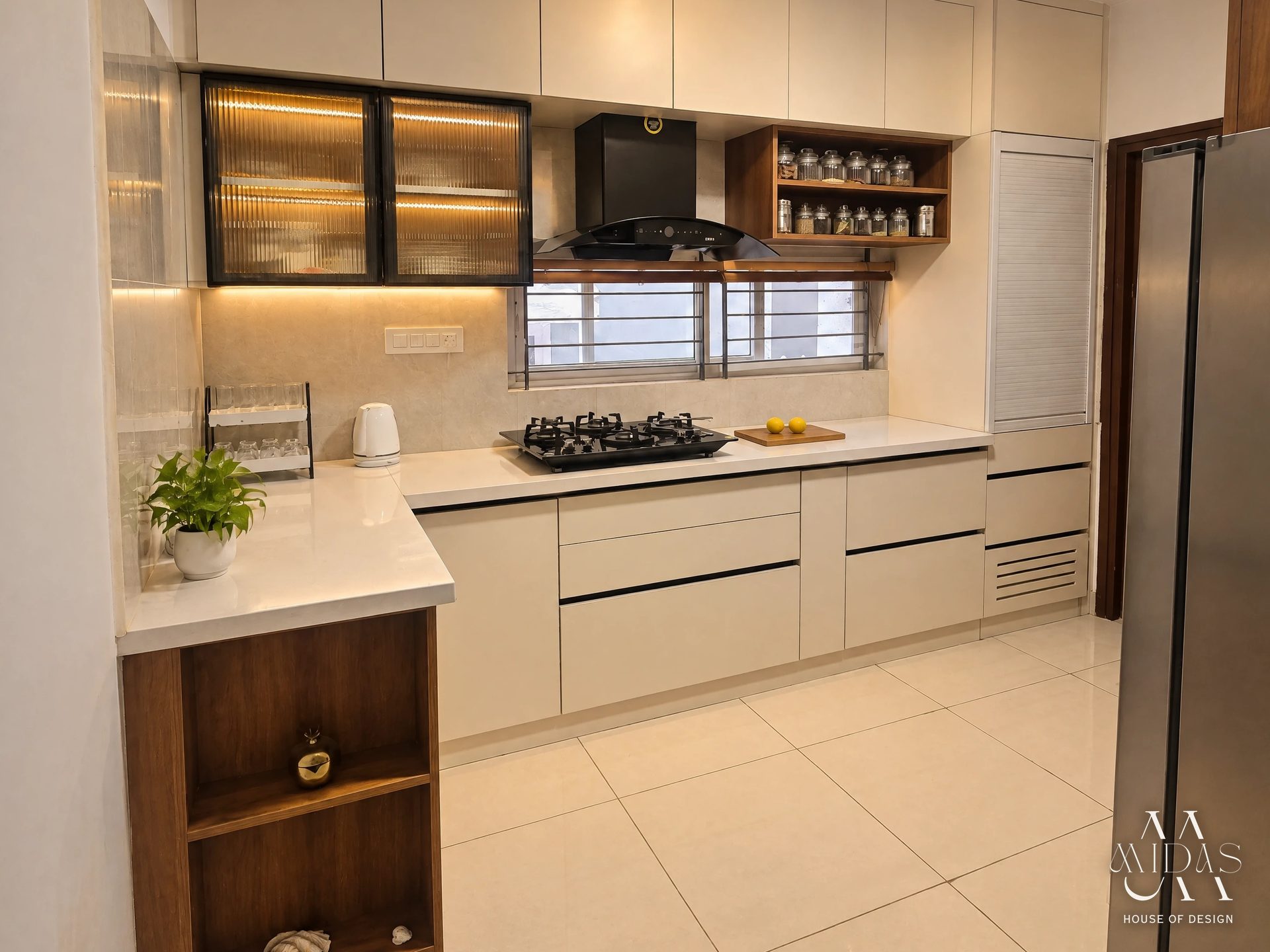 Kitchen — Rust & Ivory, interior design by MIDAS House of Design, Bangalore