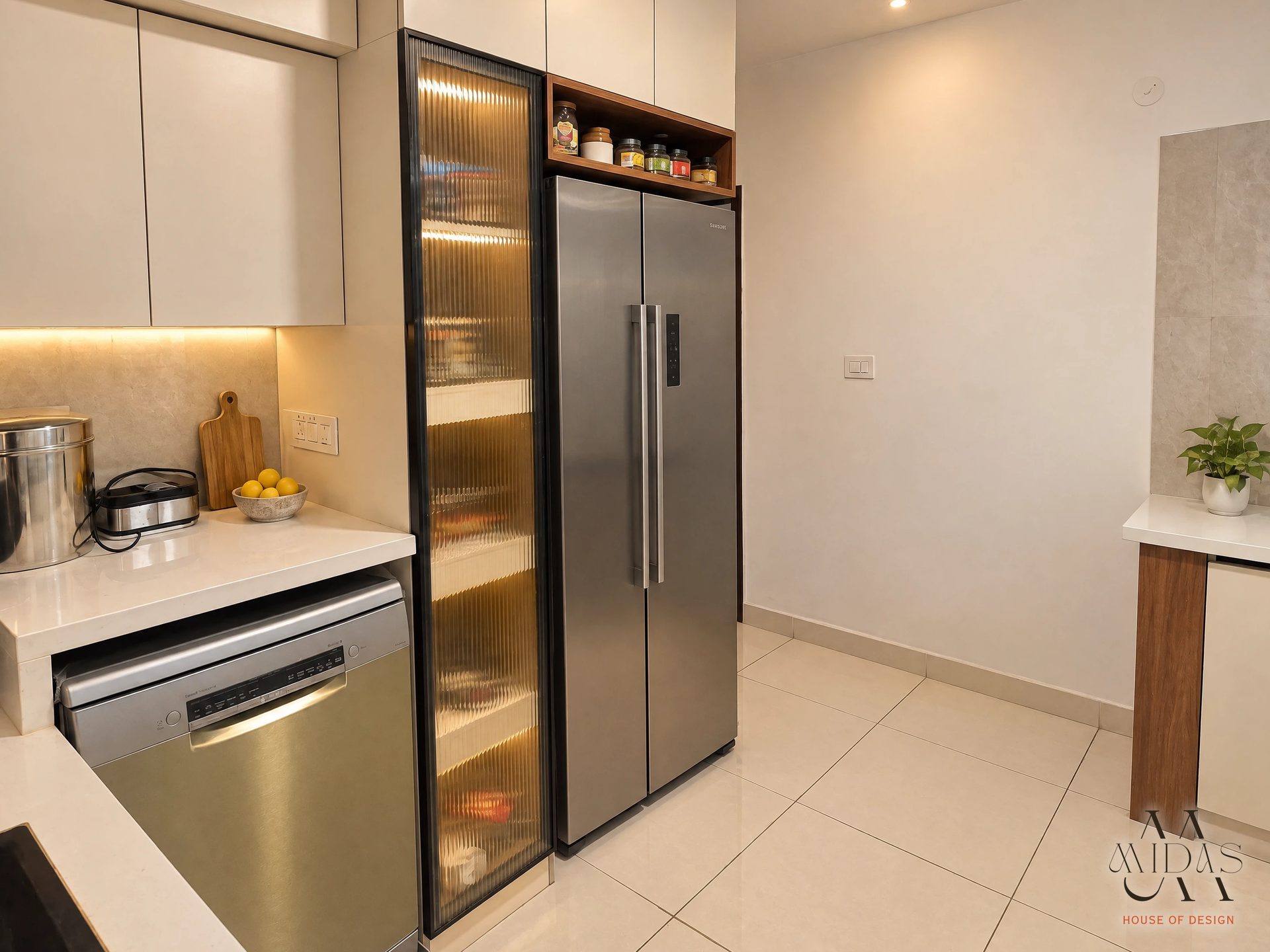 Kitchen — Rust & Ivory, interior design by MIDAS House of Design, Bangalore