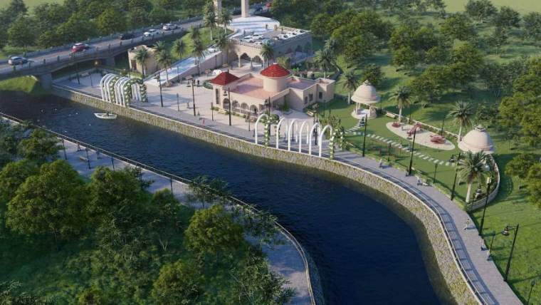 Garden — Scenic Riverfront Retreat, landscape design by MIDAS House of Design, Bangalore