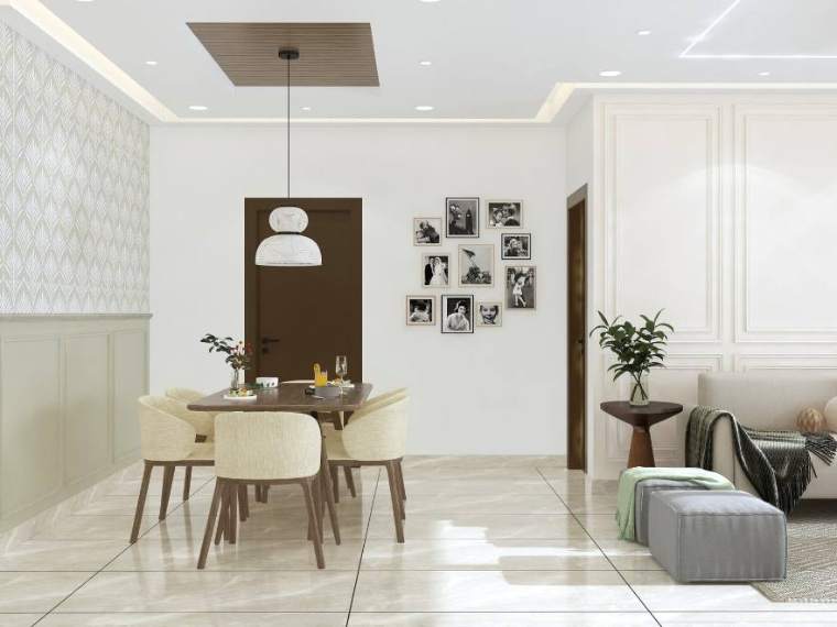 Dining — The Elegant Abode, interior design by MIDAS House of Design, Bangalore