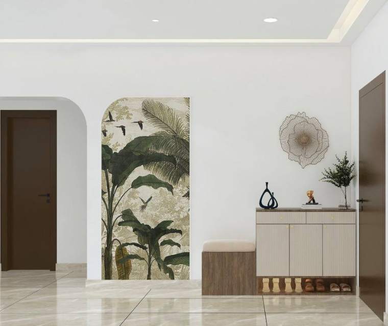 Foyer — The Elegant Abode, interior design by MIDAS House of Design, Bangalore