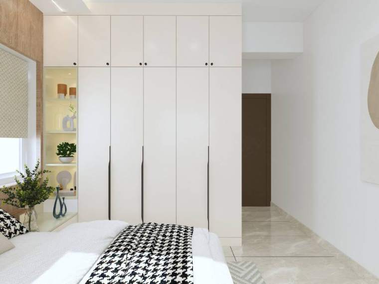 Bedroom — The Elegant Abode, interior design by MIDAS House of Design, Bangalore
