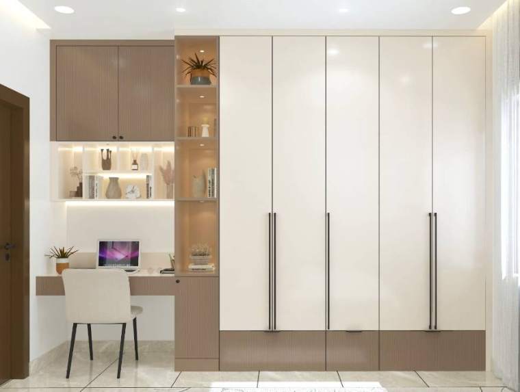 Study — The Elegant Abode, interior design by MIDAS House of Design, Bangalore
