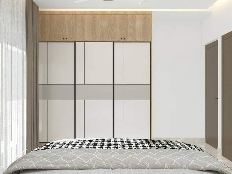 Bedroom — The Elegant Abode, interior design by MIDAS House of Design, Bangalore