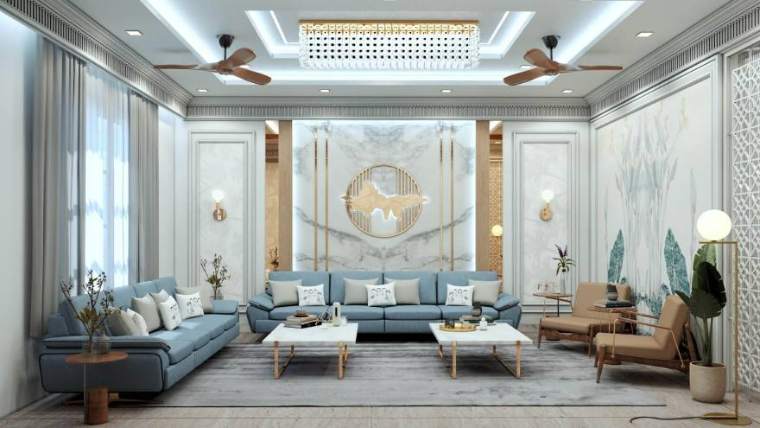Living — The Luxe Retreat, interior design by MIDAS House of Design, Bangalore