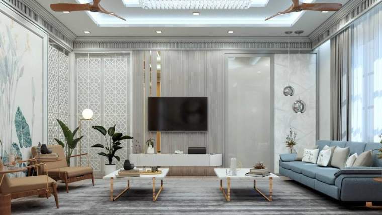 Living — The Luxe Retreat, interior design by MIDAS House of Design, Bangalore