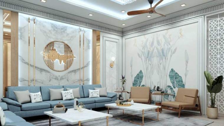 Living — The Luxe Retreat, interior design by MIDAS House of Design, Bangalore