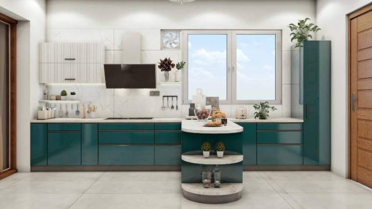 Kitchen — The Luxe Retreat, interior design by MIDAS House of Design, Bangalore