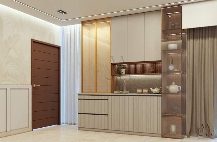 Foyer — The Refined Warmth Home, interior design by MIDAS House of Design, Bangalore